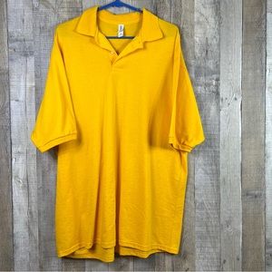 Jerzees Spot Shield XL Short Sleeve Gold Polo Shirt